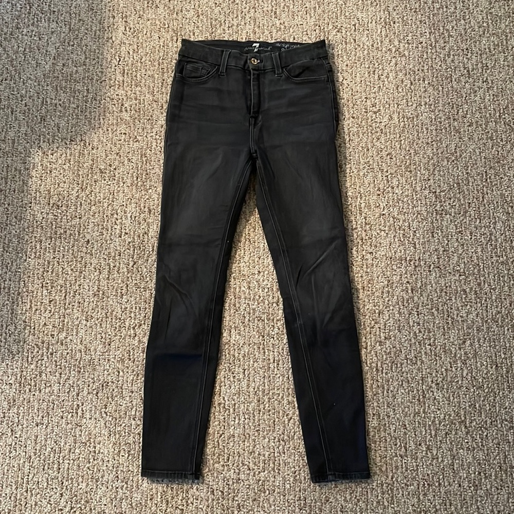 7 for all mankind high waist skinny